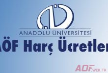 Aof Harç Ücretleri