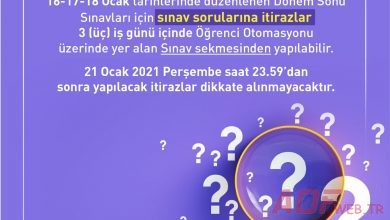 2020-2021 Güz Dönemi Açıköğretim İlk Oturum Sınavlarına İtiraz