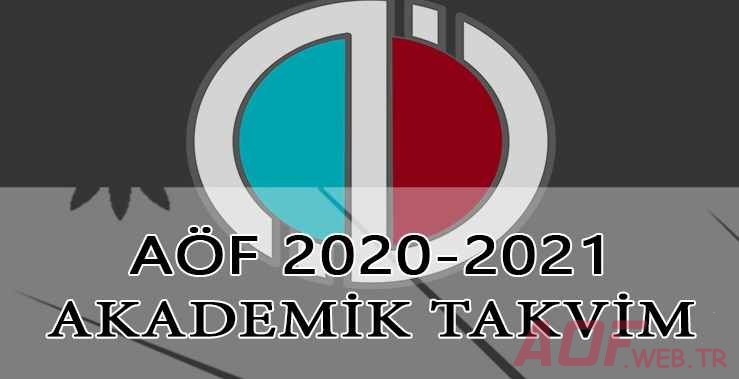 Açıköğretim 2020-2021 Akademik Takvim