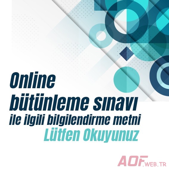 Ata Aof Güz Dönemi Bütünleme Sınavı