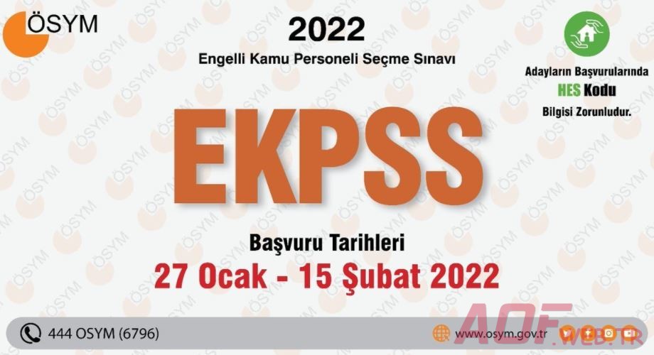 2022 EKPSS Başvuruları