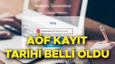 AOF Kayıt Türleri