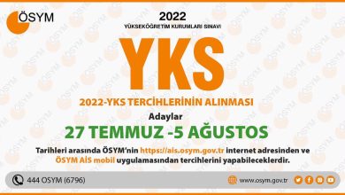 2022 YKS Tercihlerinin Alınması Başladı