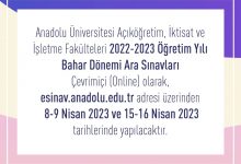 Açıköğretim Bahar Dönemi Arasınavları Online Yapılacak 2023