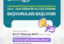 AÖF Yüksek Lisans 2023